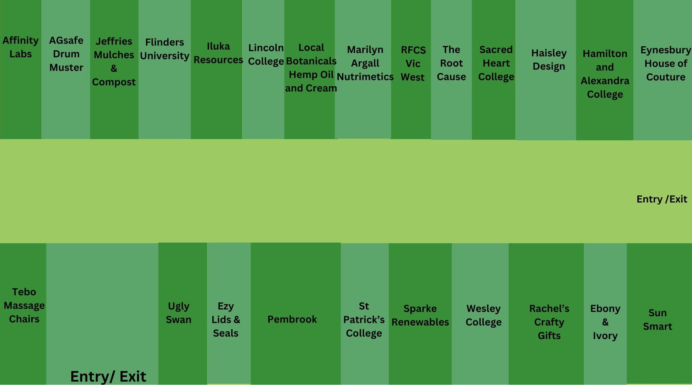 MIldura Field Days Marquee Map